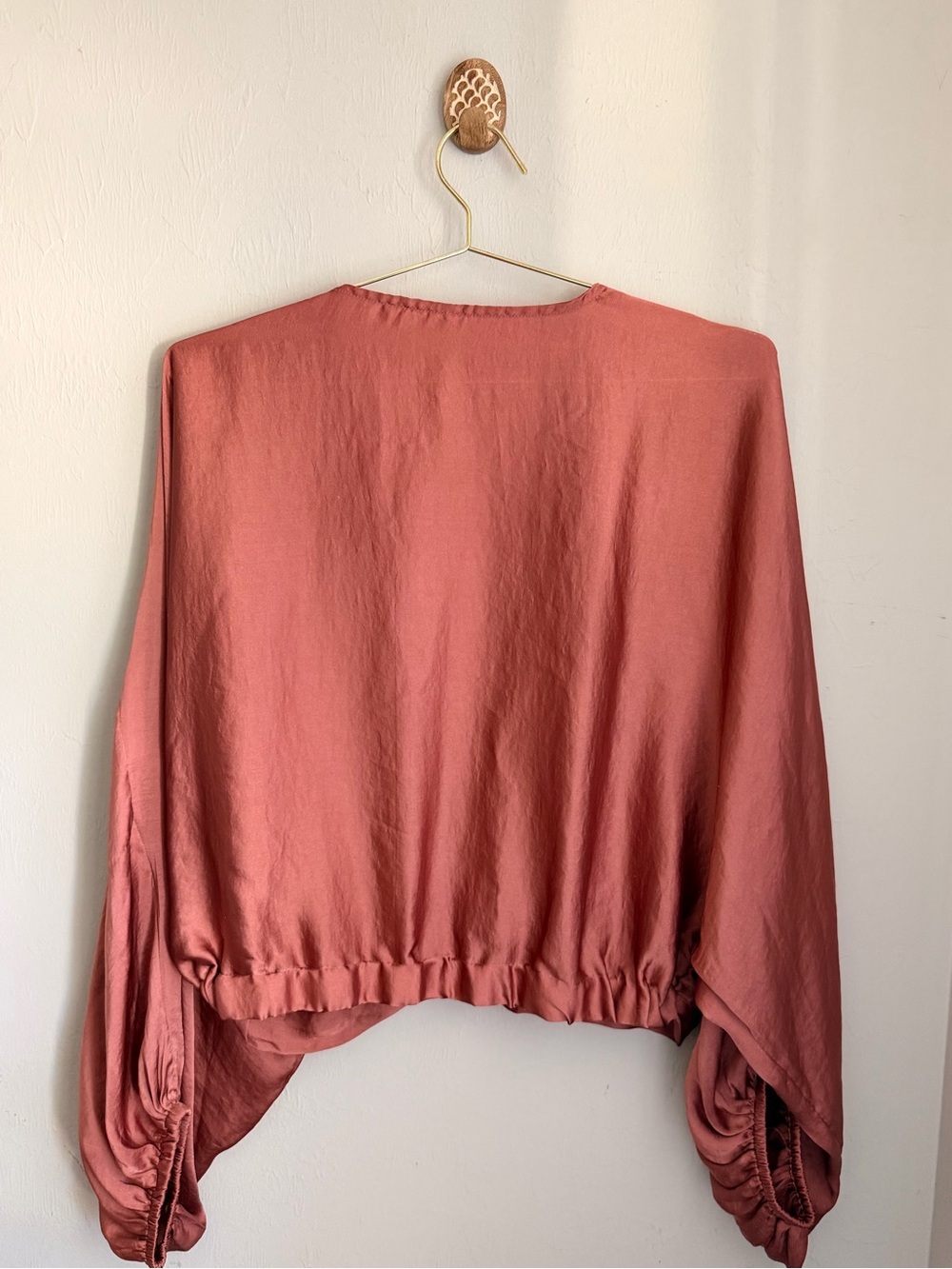 Free People Dusty Rose Midnight Vibes Blouse - Picture 3 of 3